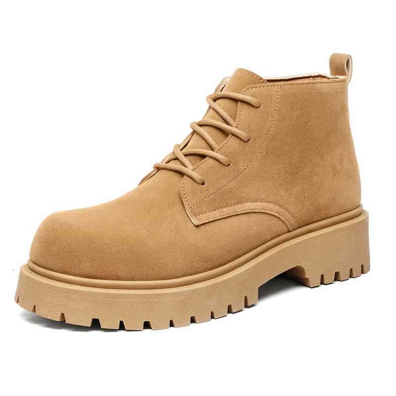 New High Top Retro Low Top Workwear Shoes Autumn Lace Up Mens Boots Casual Shoes Lace Up Mens Shoe Frosted Wearresistant Sole Z251029