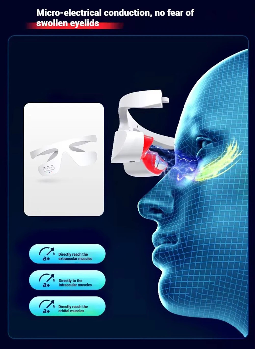 3D Eye Massager AntiAging Eye Massager Eyes Fatigue Relief Relaxation Relieve Dark Circles EMS Eye Care Massage Eye Bag Removal 251027