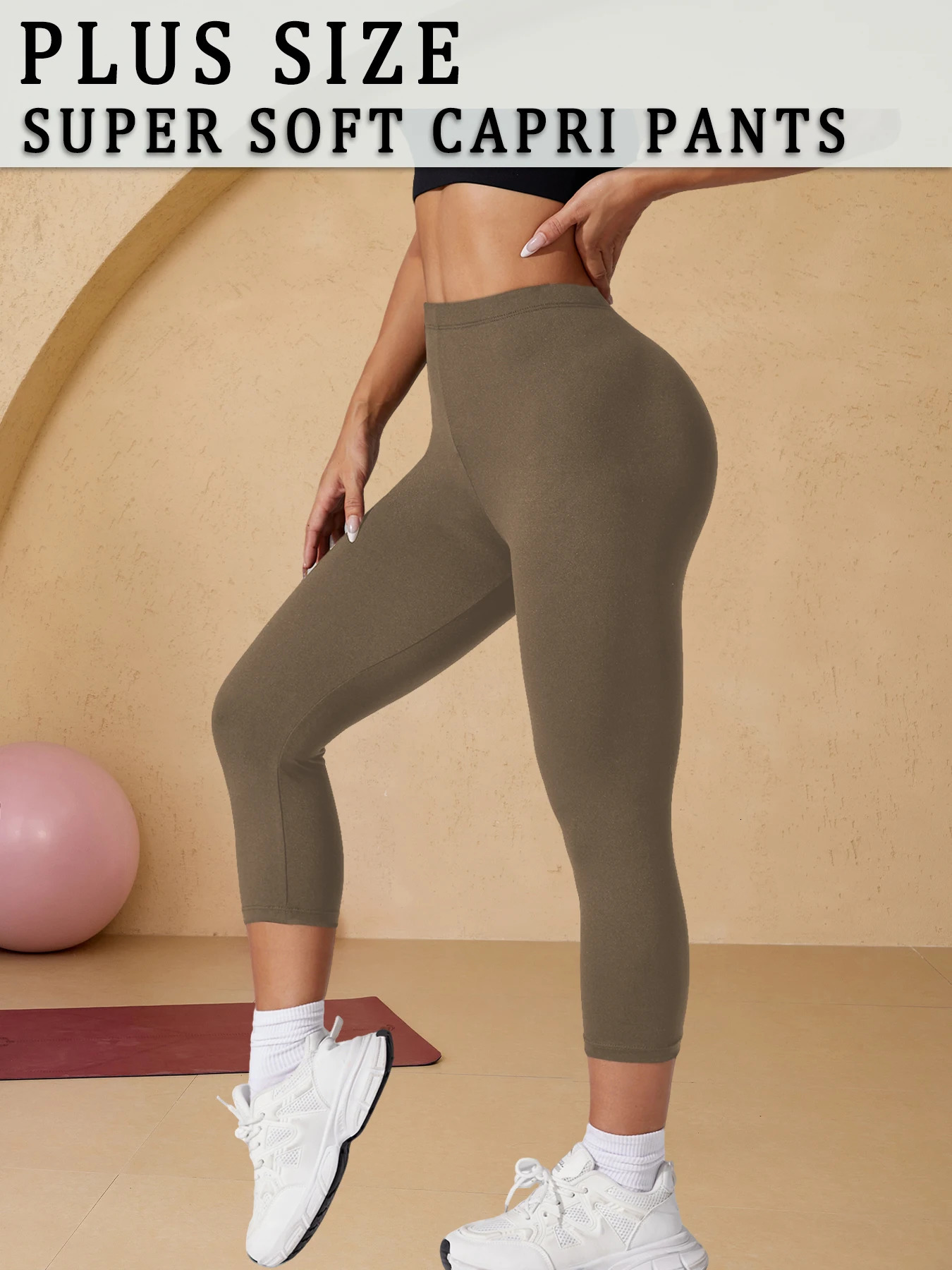 Plus Size Super Soft pants For Women No See Through Workout Running Yoga Athletic Leggings 251022