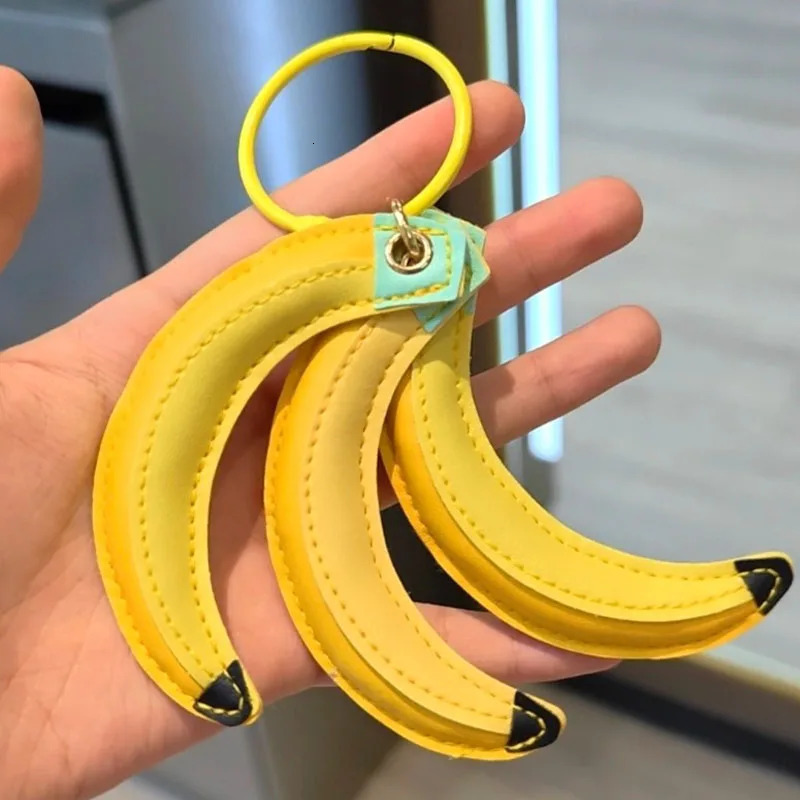 Cute Banana Pendants Suitable for Bags Womens Handbags Shoulder Bags PU Leather Keychain Accessories Bag Accessories 251029