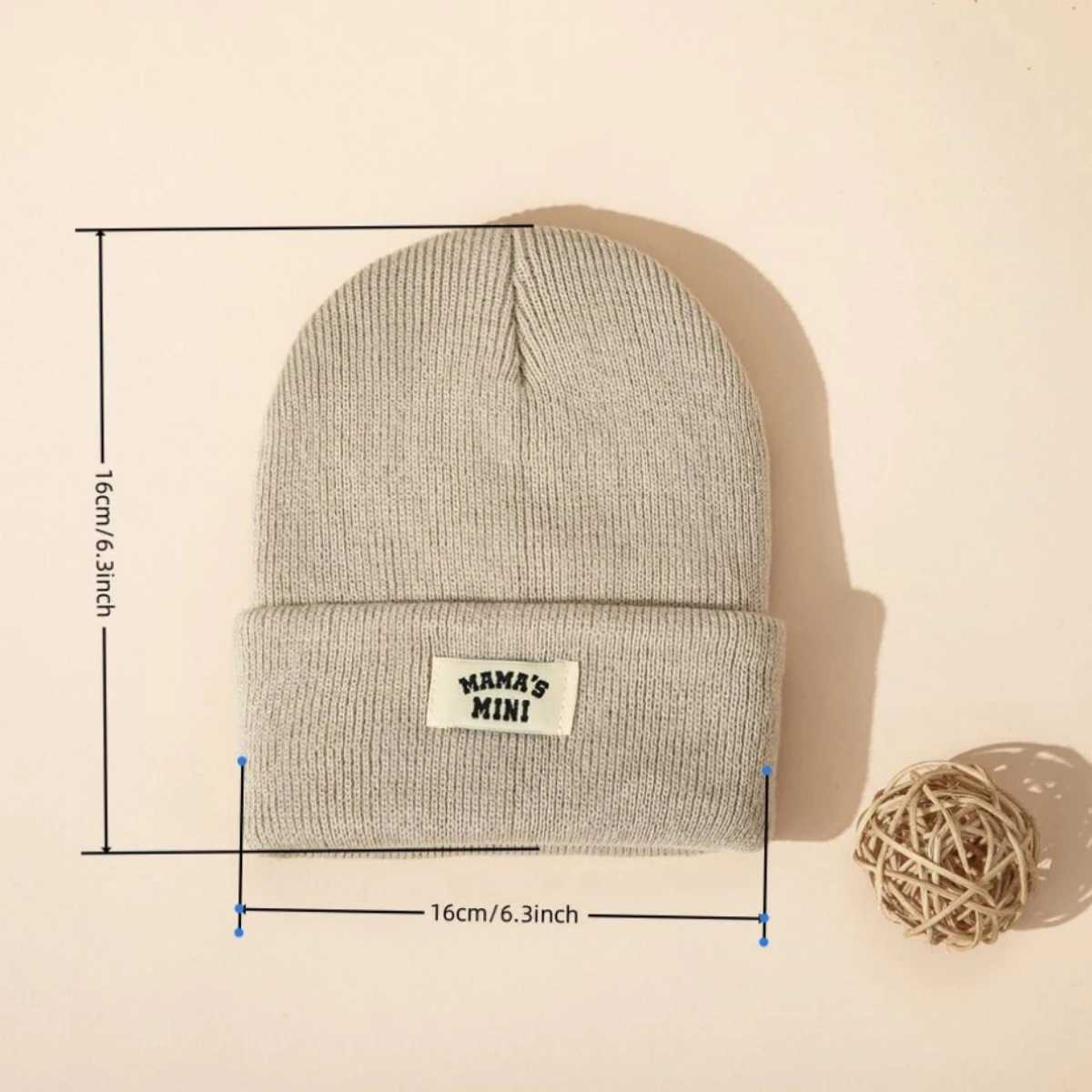 3pcsset Hot sales Autumn and Winter Warm 024 Month Kids Cap With Letter Boy Girls Soft Knitted Hat Children Head Accessories251028