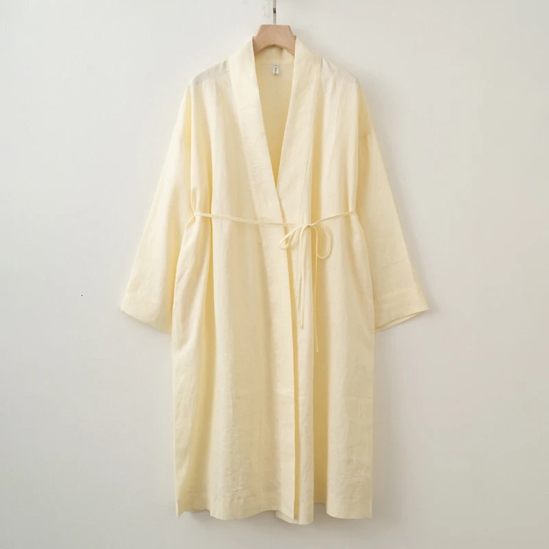 2025 Summer Autumn Linen Cardigan Long outerwear Women cape 251029