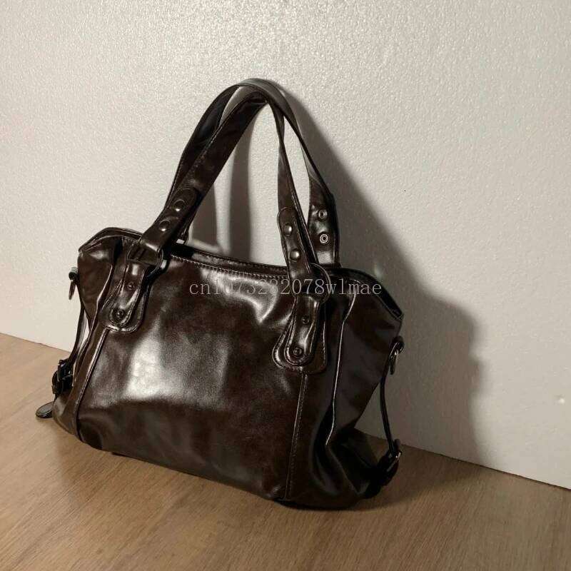 Fashion Classic Versatile Large Capacity Shoulder Soft Commuter Retro Handbag Pu Leather Ladies Tote Bags Women Shopping Bag