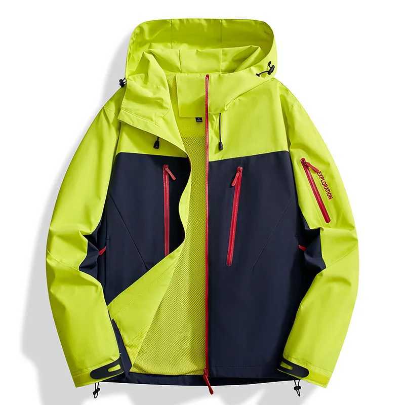 Korean Camping Hiking Jacket Women Autumn Outdoor Sports Coats Climbing Trekking Windbreaker Travel Waterproof Black Blue Yellow J251029