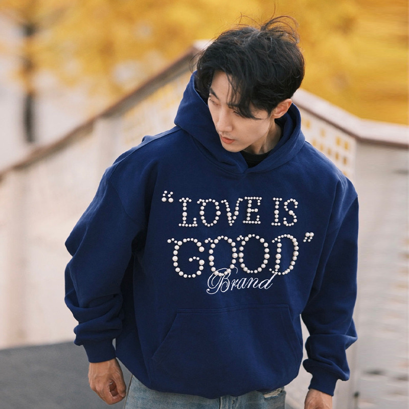 Lazy art designer multifunctional fashion new simple fashion sportswear pearl embroidery pure cotton g Ins