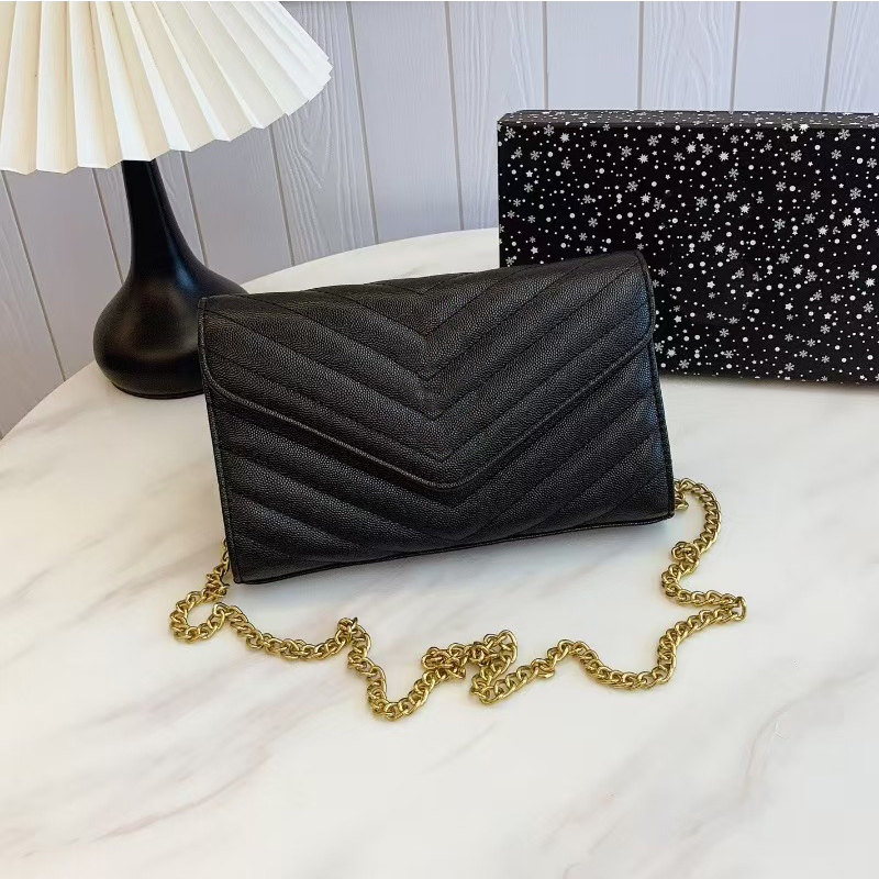 Designer Bag Luxurybag Fashion Elegance Handbags Shoulderbags Metal Chain Bag Handbag Genuine Leatherbag Cover Crossbody Purse