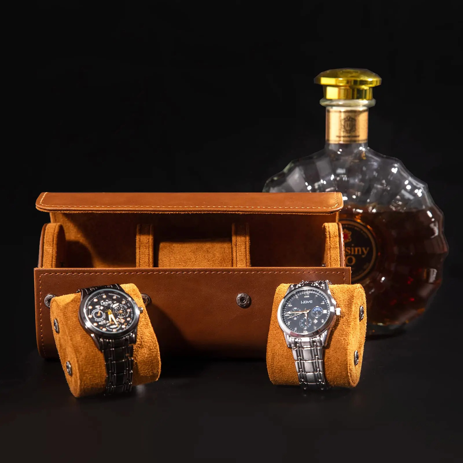 123 Watch Travel Case Classic Leather Watch Case With Perfect TextureMens Watch Case for Travel Handcrafted by Craftsmen i251029