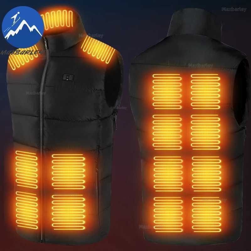 2025 Heated Vest Mens Winter Selfheating Clothing USB Smart Technology Infrared Heating Sleeveless Jacket Snowboard Waistcoat W251029