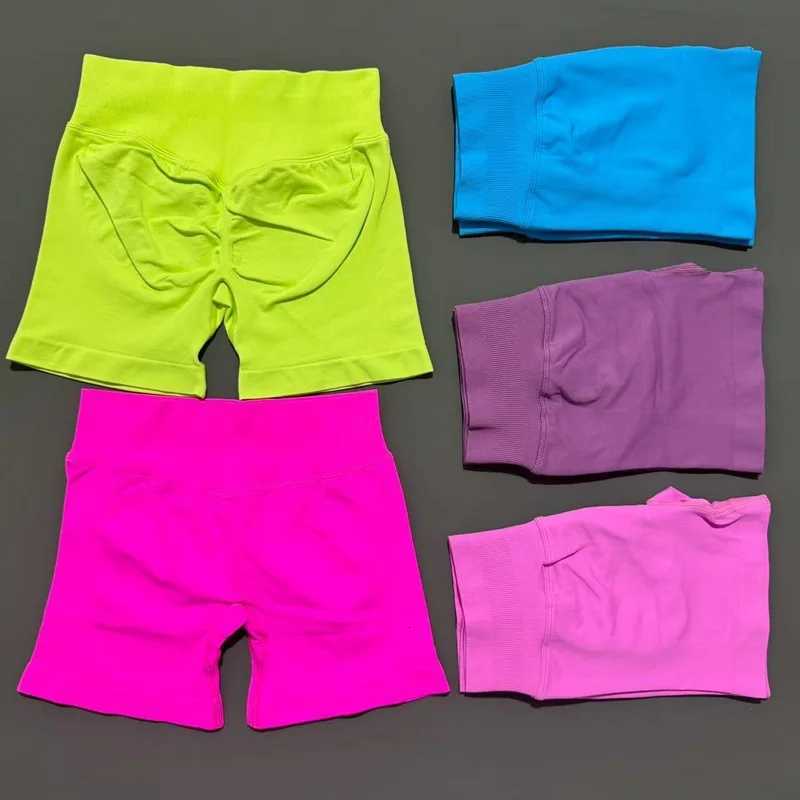 No 2 Pies Sports Set Women Backless Tank Yoga Tops High Waist Scrunch Seamless Shorts Sport Gym Set Sportswear Workout SetXJ251029