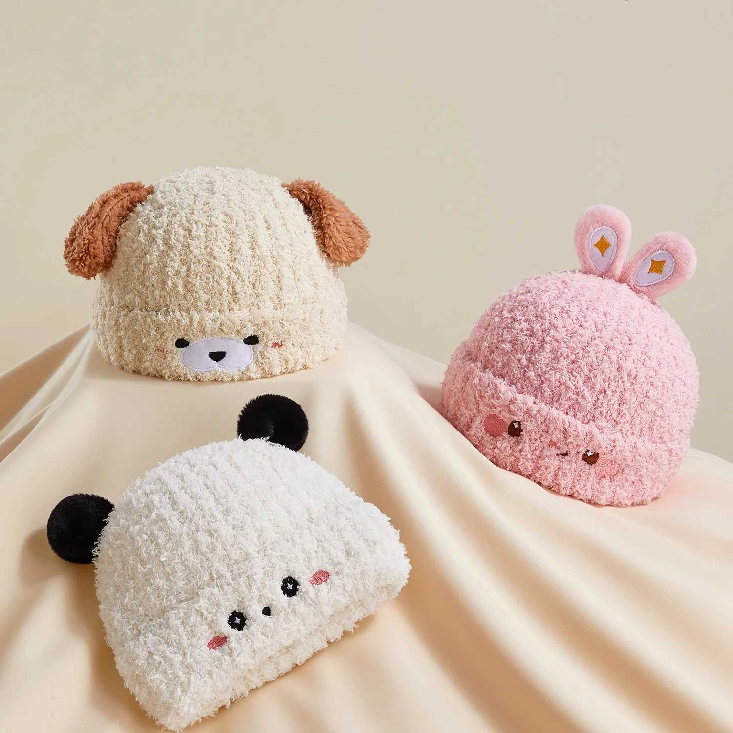 AIBEDILA Baby Hat Warm Children Winter Hat Cap Fluffy Warm Newborn Infant Hat Skinfriendly Soft Kid Hat BoysGirls 03Y251028