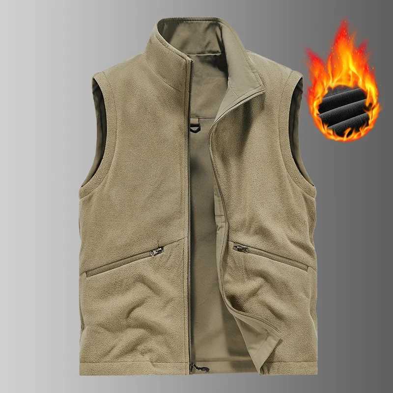 Autumn Winte Comfortable Versatile Sports Coat Windproof Fashion Breathable Casual Vestr Outdoor Fishing Casual Men Leather Vest W251029
