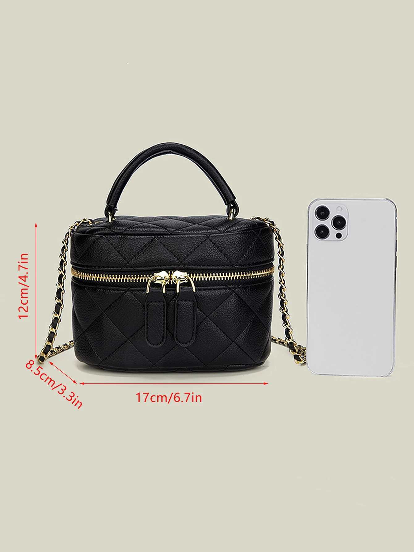 New Mini Quilted Chain Diamd Checkered Wens Crossbody Bag Fi Mini Designer Handbag High Quality PU Wens Small Bag1 D251029