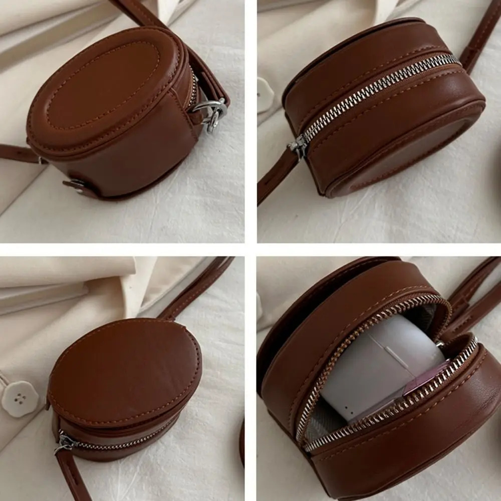 Fashion PU Leather Hanging Neck Coin Purse with Makeup Mirror Oval Lanyard Wallet Purse Mini Crossbody Bag Streetwear 251029