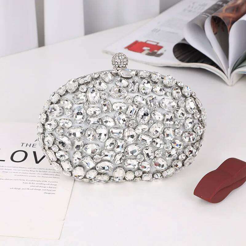Designer Bags Golden Birthday Party Crystal Sier Dia Evening Women Party Purse Wedding Pink Bridal Boutique Clutch Bags Luxury Bag