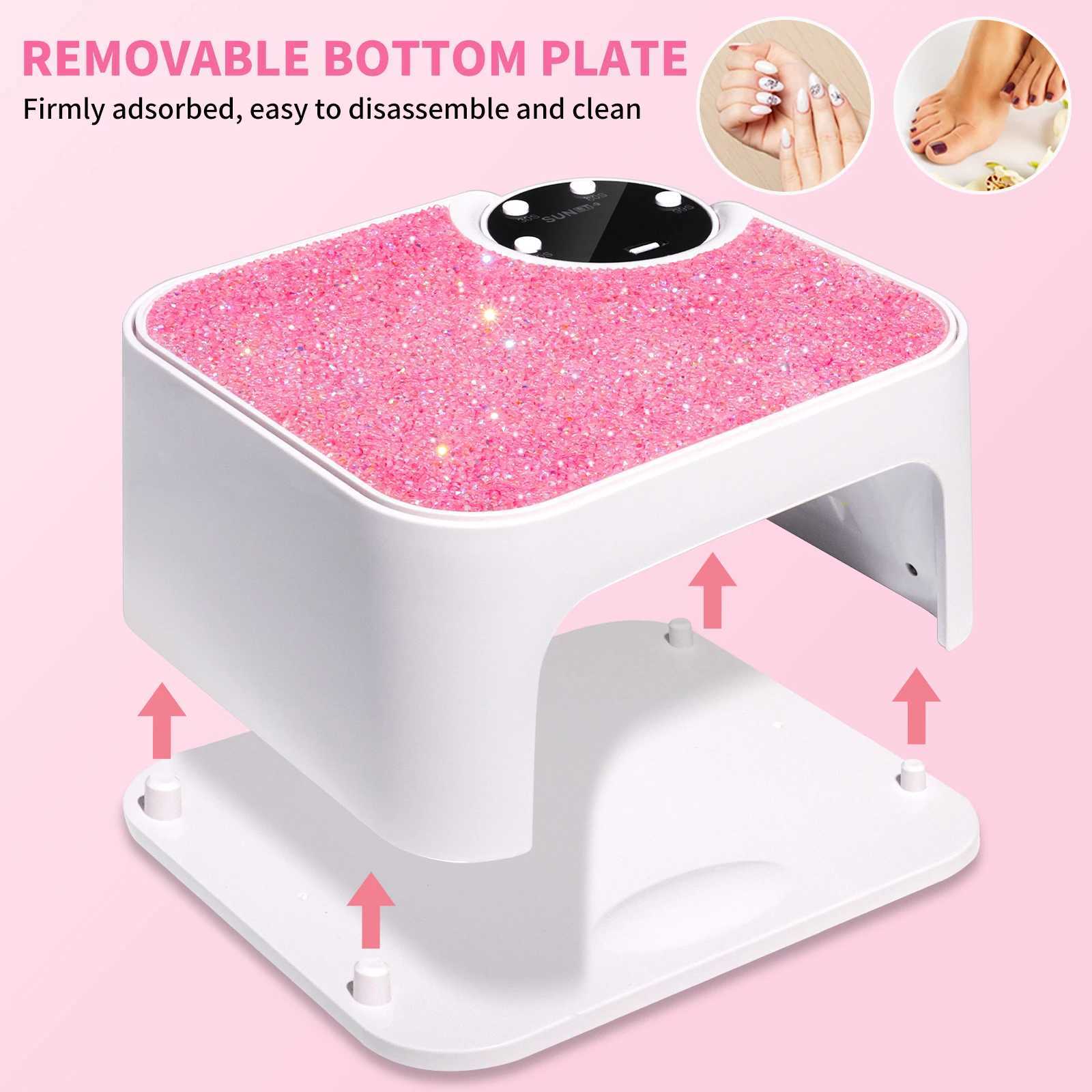 New 45LED Nail Lamp Professional UV LED Nail Dryer 4 Time Modes and Automatic Sensors Gel Nail Light With Mini LED UV Lamp J251117