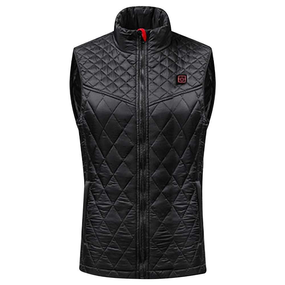 Women Electric Heating Vest Washable Electric Thermal Jacket 3 Heating Levels 9 Zone Heating for Sports Hunting Hiking W251029