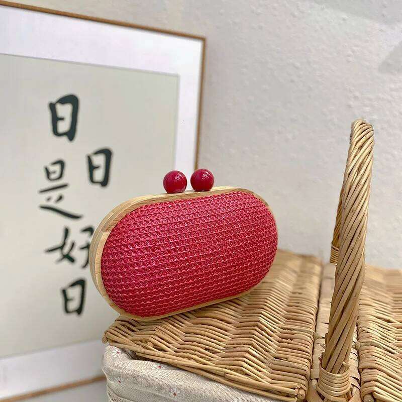 Designer Bags Fashion Straw Woven Handmade Clutch Purse High Quality Women Handbag Summer Vacation Travel Female Shoulder Crossbody Bag Luxury Bag