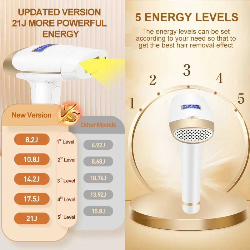 Updated Laser Hair Removal 2in1 Replaceable Lamp Rejuvenation Permanent Painless Hair Removal Bikini Trimmer IPL Epilator Device J251117