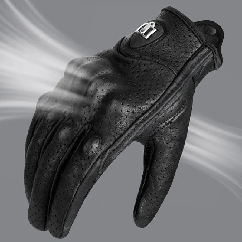 Summer Motorcycle Breathable Gloves Men Women Moto Leather Carbon Cycling Winter Motorbike Motorcross Motor Full Finger 251013