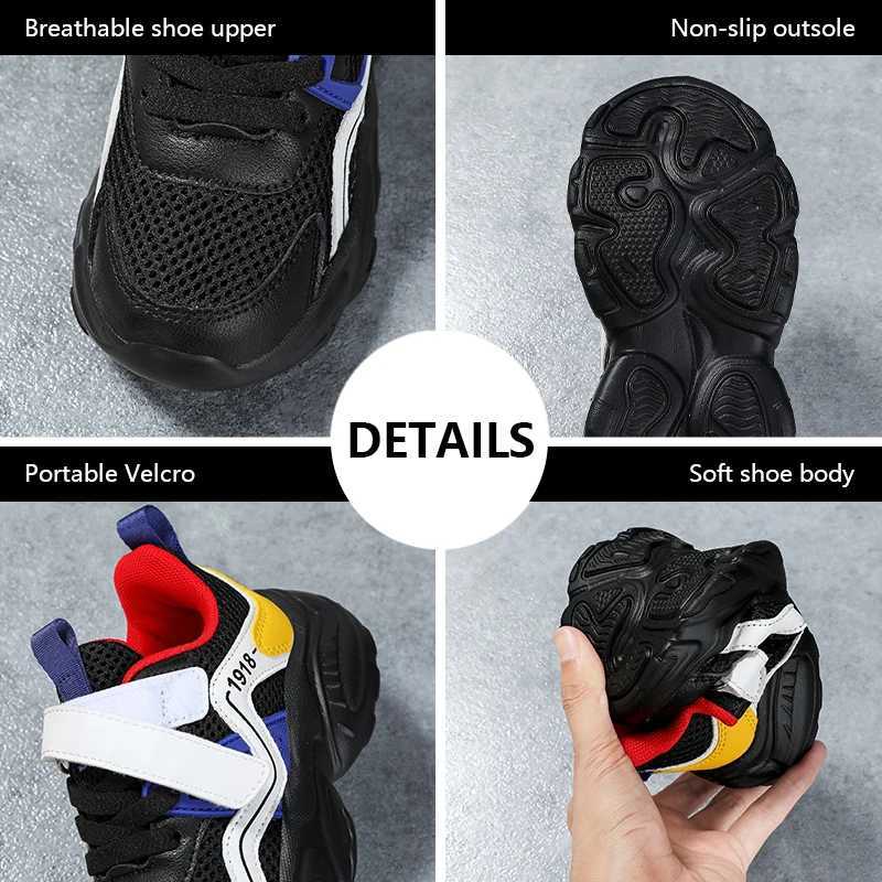 Fashion Mesh Kids Running Shoes Youngsters Teens Casual Walking Students Sneakers Breathable Soft Children Outdoor Sports Tennis L251028 XJ260303