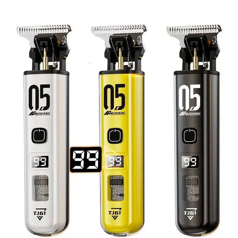 Professional mens electric hair cutter set 1 piece with LED display screen mens electric shaving blade gap free hairdressin M251029