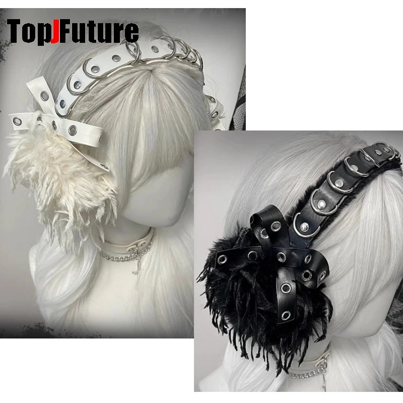 Gothic Lolita Earmuffs Punk Furry Ear Muff Earmuff Ear Warmer Gothic Steampunk Ear Protection Cycling Earbags 251029
