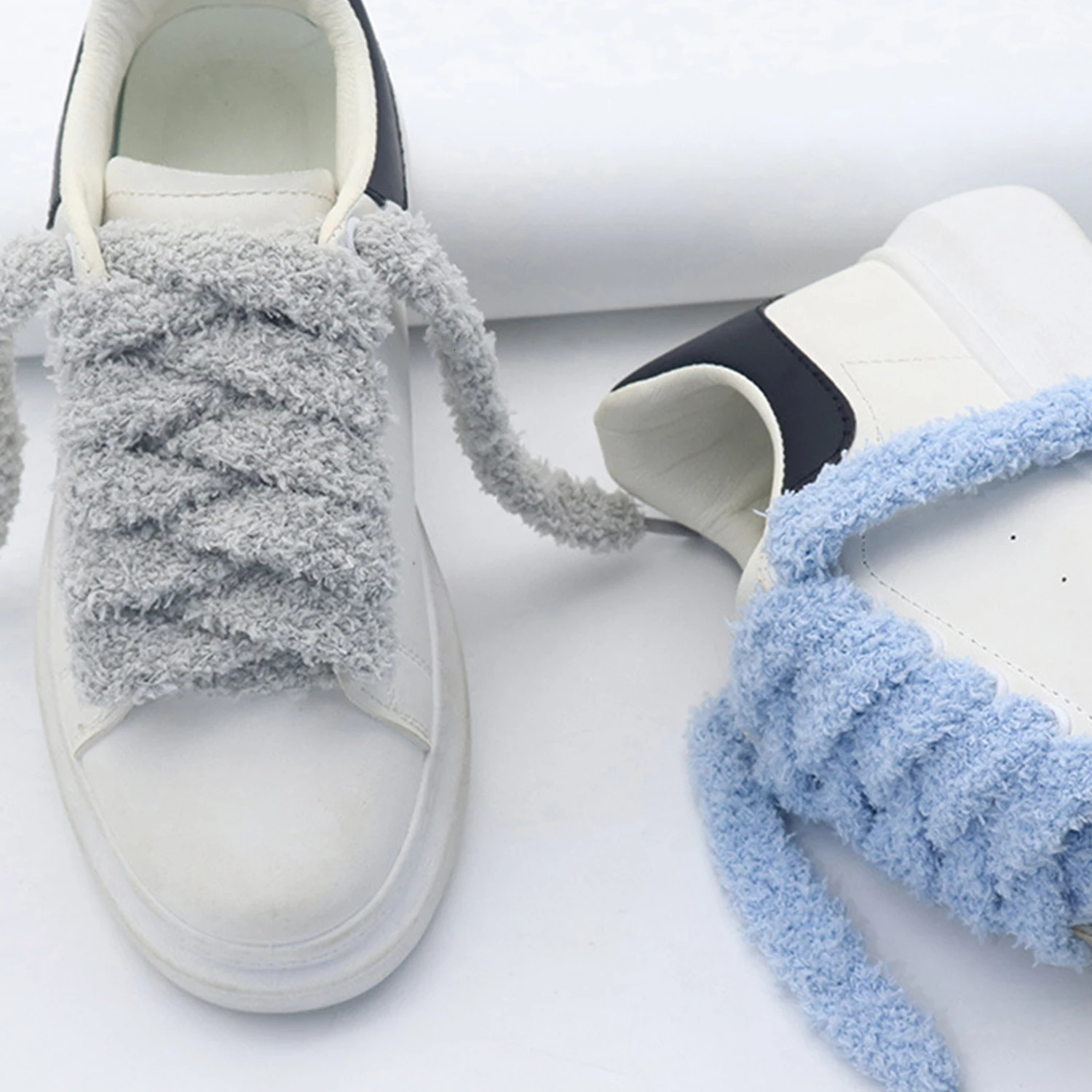 Fluffy Plush Sneakers Shoelaces For Men Women Hightop Casual Canvas Flat Shoes Laces Strings Hairy Soft 15mm Wide Shoestring 251029