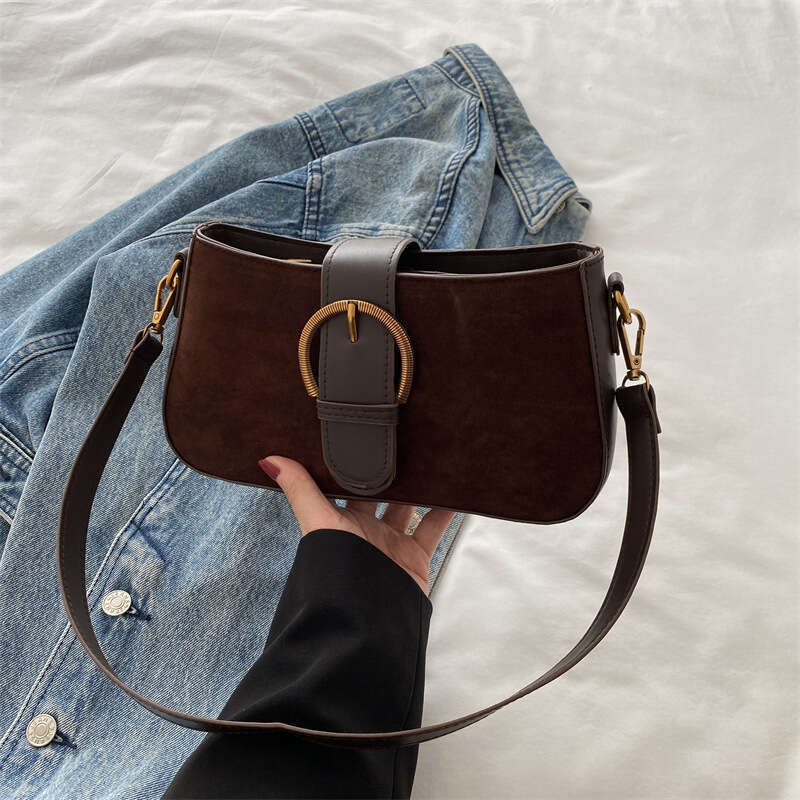 Designer bag Matte Texture Simple Casual Commuter 2025 Spring New Large Capacity Single Shoulder Underarm Small Square Bag