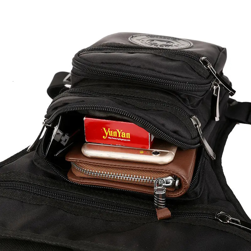 Men Fanny Waist Hip Pack Bum Belt Leg Bag Purse Multifunction Travel Climb Nylon Male Cross body Motorcycle Rider Drop Bags 251021