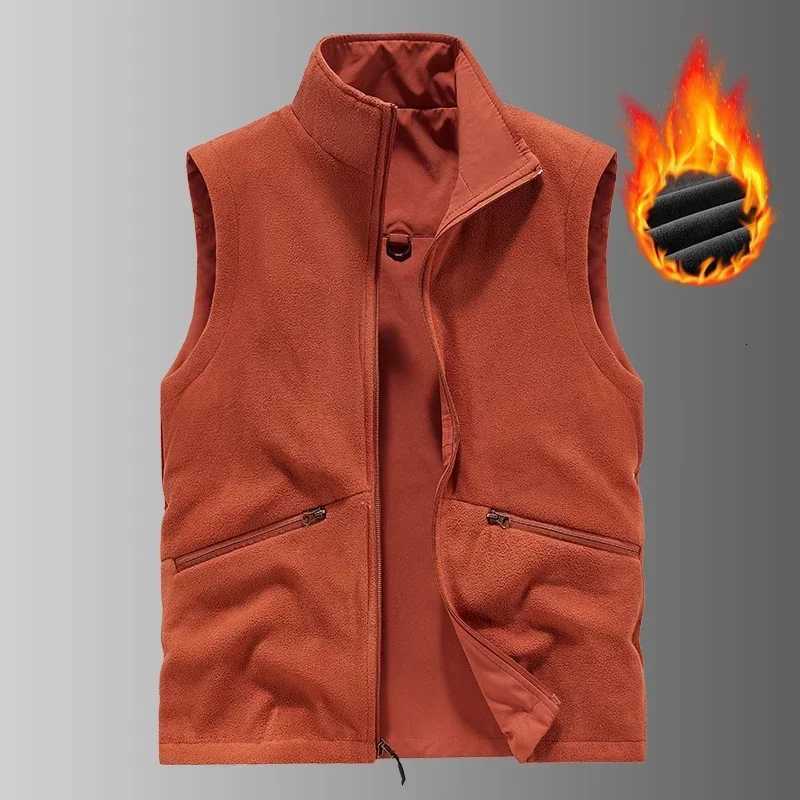 Autumn Winte Comfortable Versatile Sports Coat Windproof Fashion Breathable Casual Vestr Outdoor Fishing Casual Men Leather Vest W251029