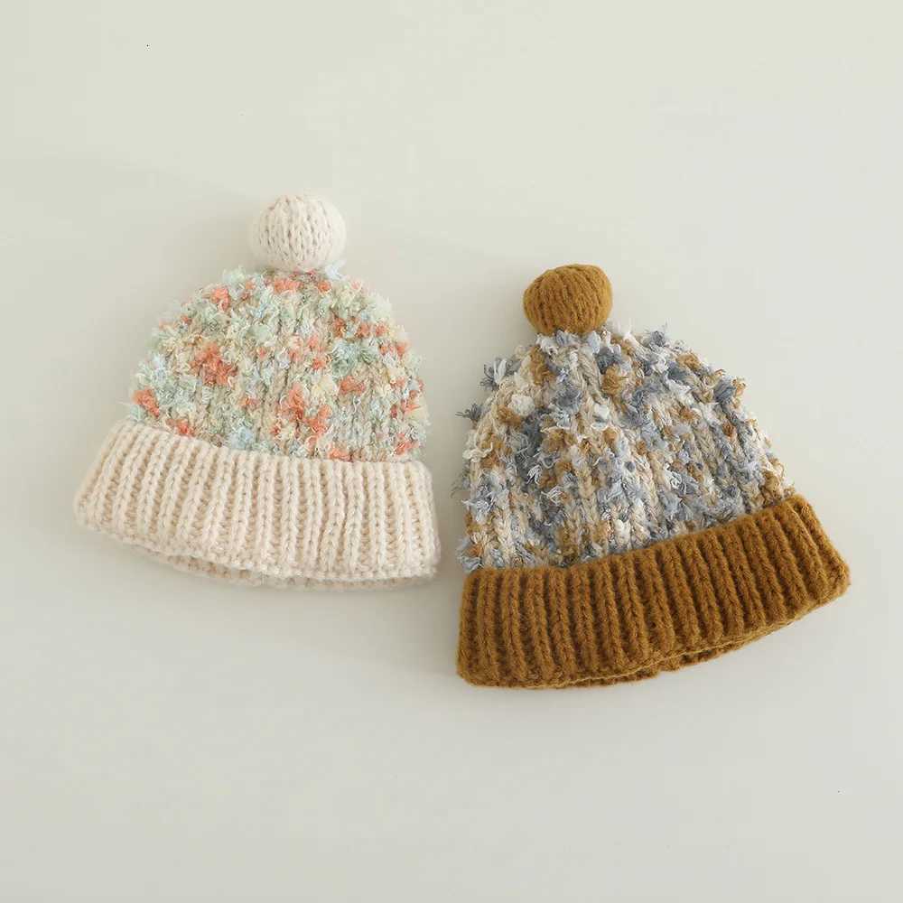 Girls Boy Knitted Warm Pom Hat 4651cm Winter Kid Big Ear Protection Windproof Cap Beanie Children Cold Proof Cute Hats251028