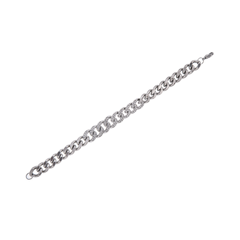 Fashion Cuban Bracelet for Men High Street Hip Hop American Style Ins Trend Thick Chain Non-Fading Jewelry s7419
