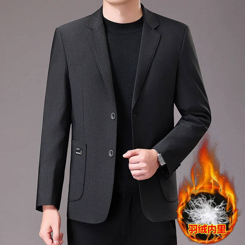highquality mens fashionable and stylish casual down suits for autumn winter 80mm versatile jackets 251028