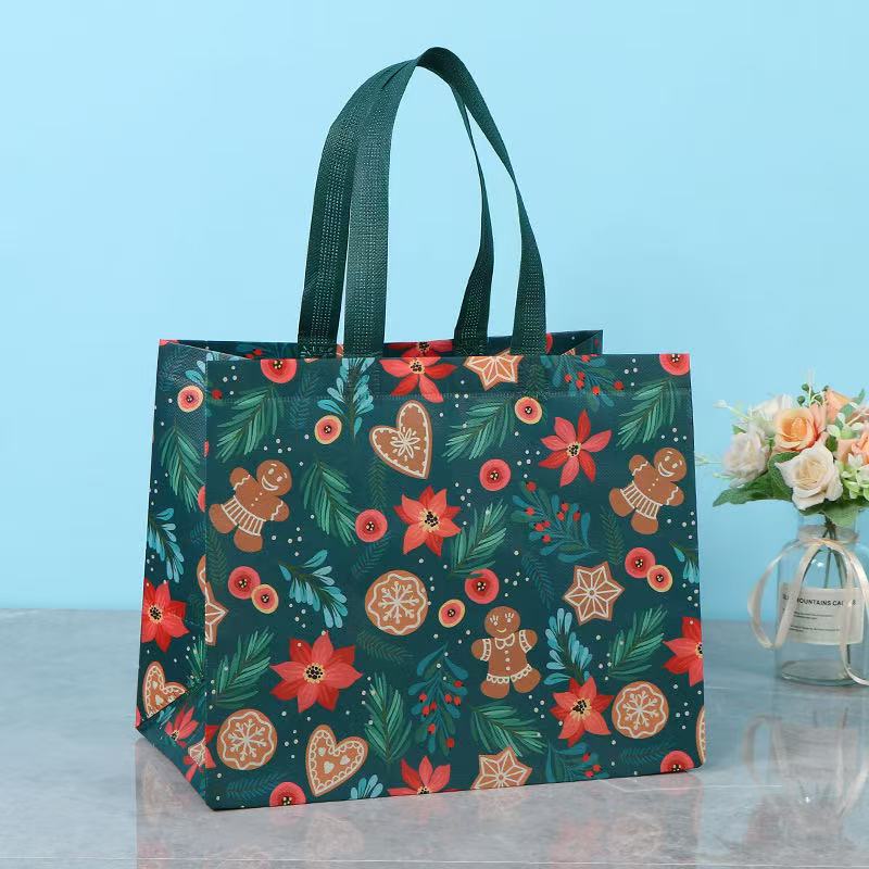 Custom Large Christmas Gift Bags with Handles Reusable Non-Woven Christmas Bags for Presents Wrapping Holiday Xmas Party Favors Supplies Christmas por