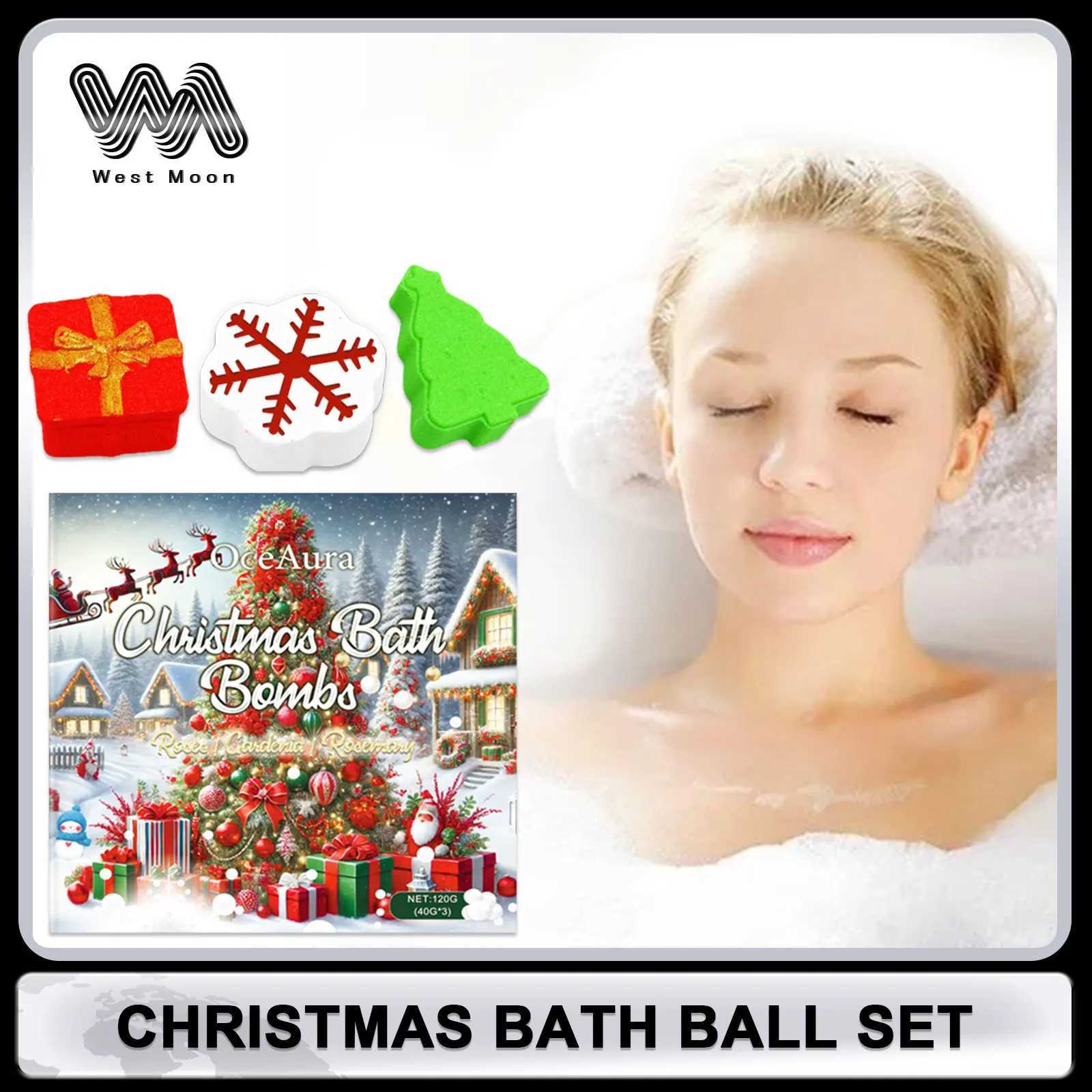 Christmas Bubble Shower Ball Set Spa Relaxing Body Cleansing Reduce Dryness Bath Balls for Adults Christmas Atmosphere Shower L251029