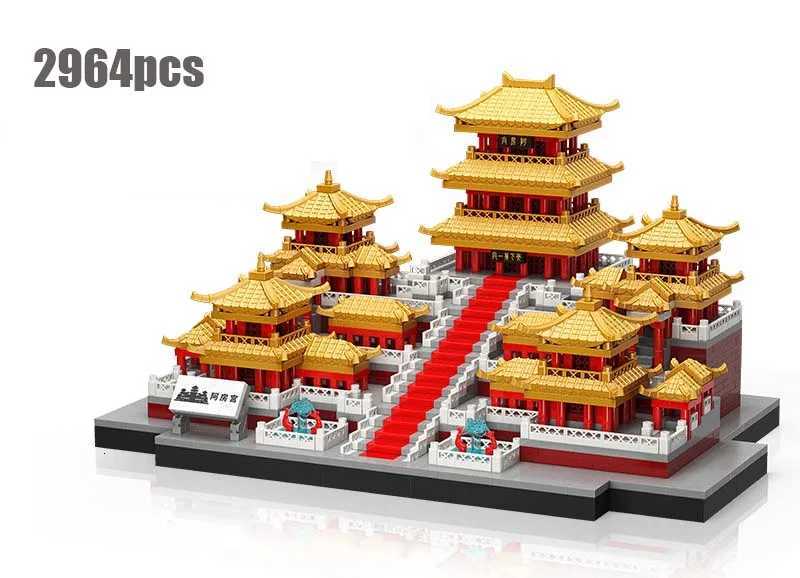 World Famous Architecture Diamond Building Blocks Toy Taj Mahal Vassili Church London Bridge Micro Size Bricks Construction Toys X251029