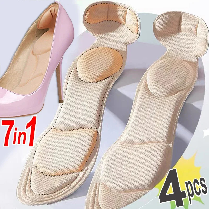 24pcs High Heel Memory Foam Insole Pad Inserts Heel Post Back Breathable Antislip for Women Shoe Arch Support Insoles 251029
