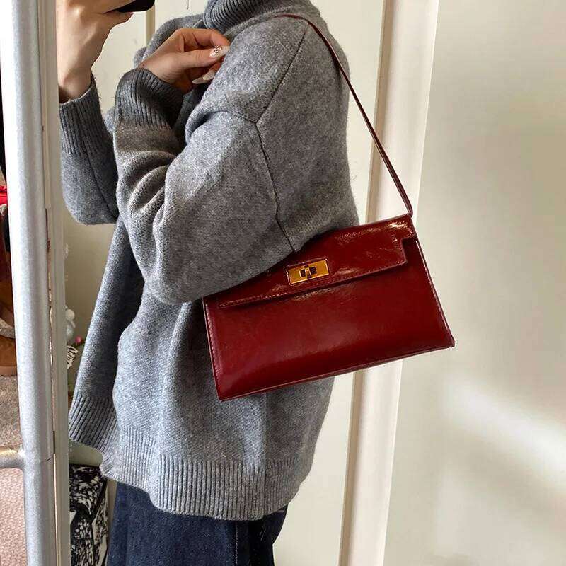 Shoulder Bag Women Vegan Leather Tote Clutch Purses Small Handbags Ladies Underarm Pouch Satchels For Shopping Work