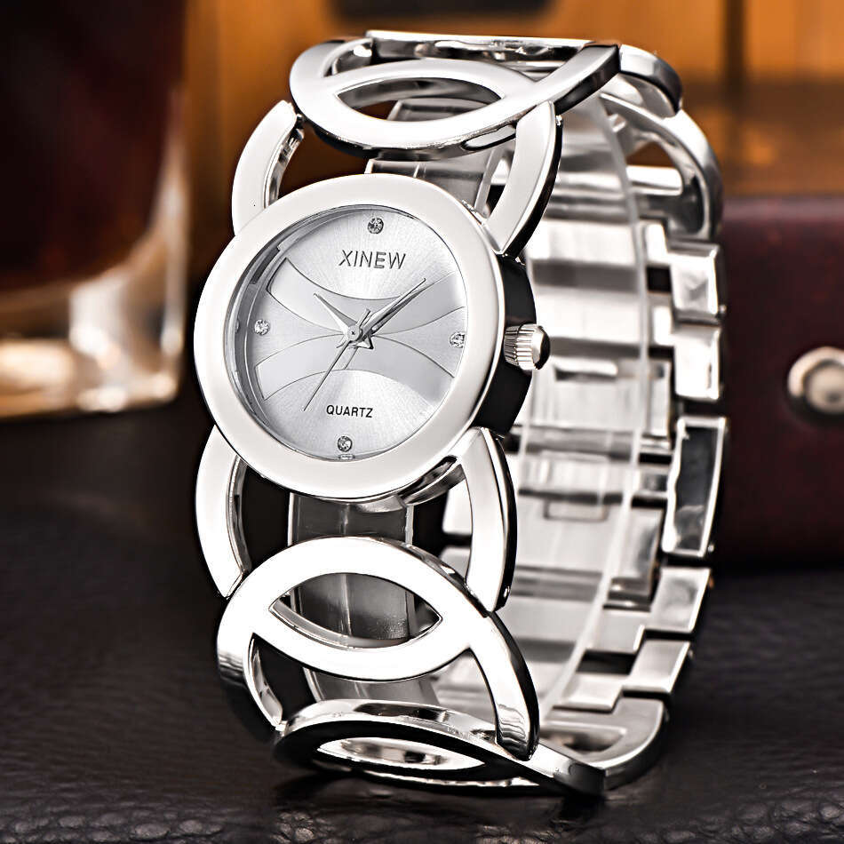 Brand New Stainless Steel Bracelet Ins Simple Luxury Women's Quartz Watch