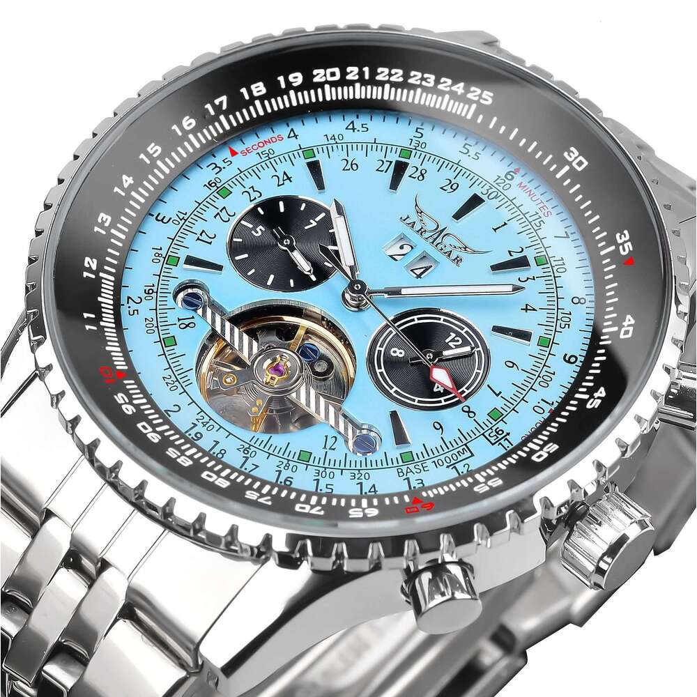 Casual Fashion Large Dial Tourbillon Skeleton Automatic Mechanical Watch Watches