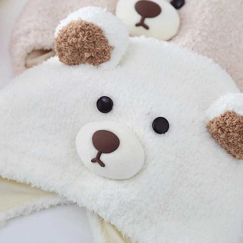 Cute Bear Baby Beanies Winter Warm Toddler Ear Protection Hat 324Month Boy Girl Plush Earmuffs Cap Coral Velvet Headgear Bonnet251028