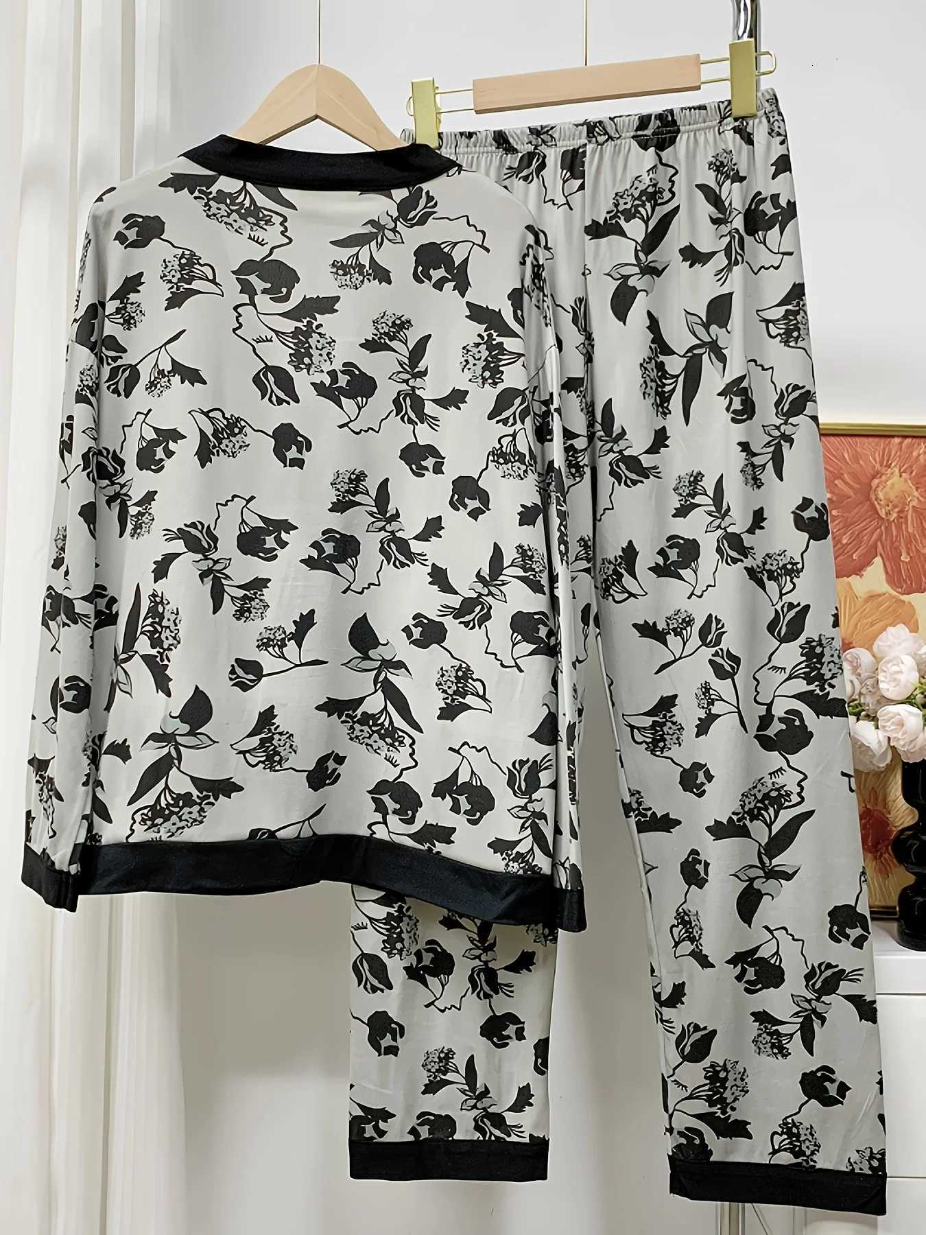 New Style Womens HighAesthetic Pajamas Set for Autumn Winter Minimalist Casual Cute Sweet LoungewearT251029