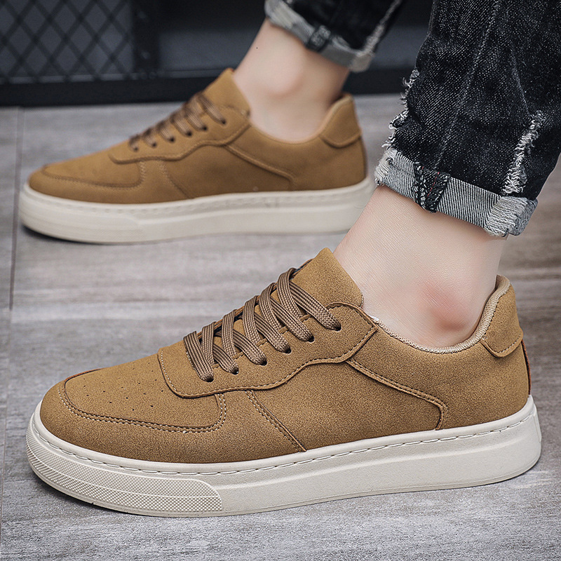 Free Shipping with box Solid color Casual Shoes Suede Skateboard Shoes for Men