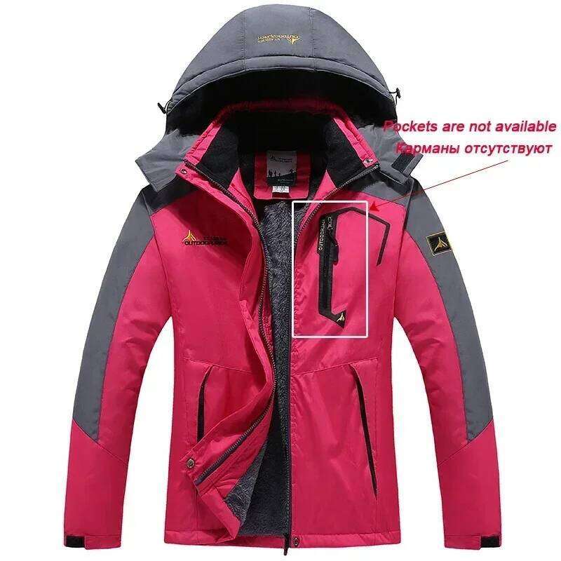 Winter Suit Women Waterproof Snowboard Jacket Pants Warm Snow Coat Mountain Windbreaker Hooded Raincoat Female Ski Outfits Sport