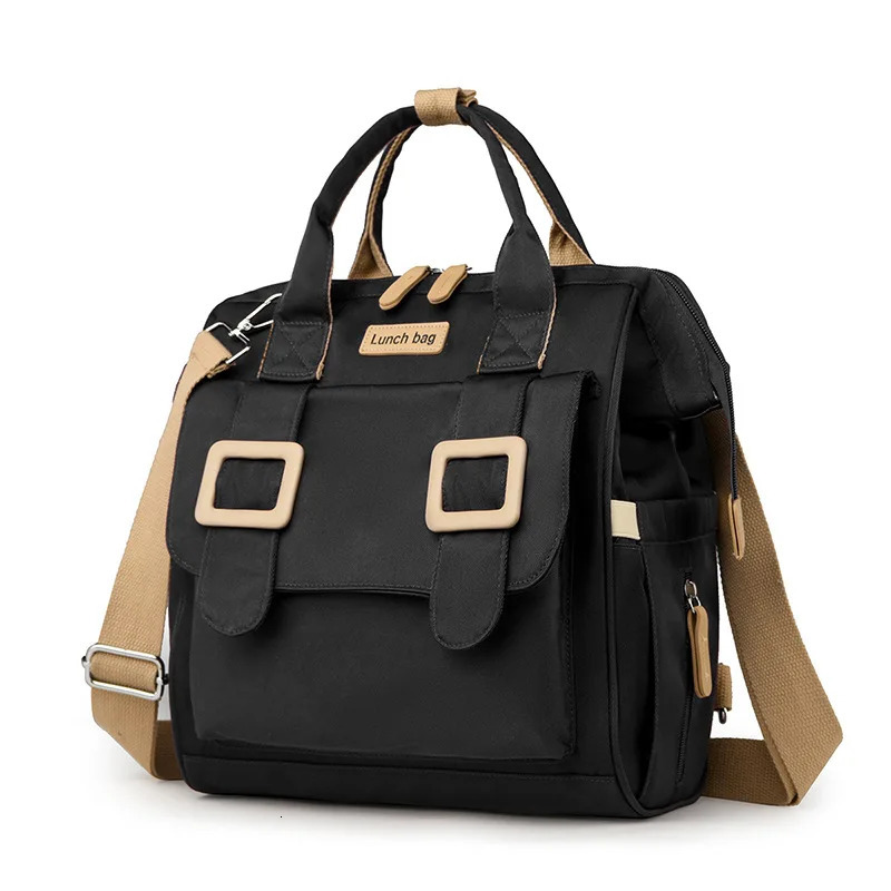 doublelayer lunch bag large capacity portable ice pack leak proof portable expandable lunch bag picnic bag 251029