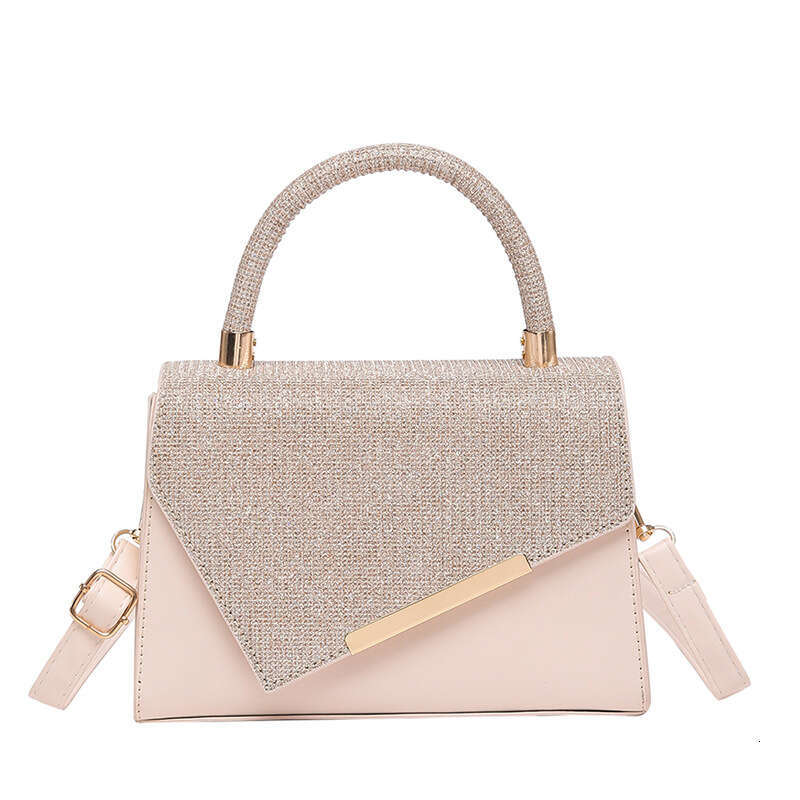 Designer bag Niche Design Handheld Small Square for Women 2024 Autumn Winter New Fashion Artistic Shiny Diamond Single Shoulder Stylish Crossbody Bag