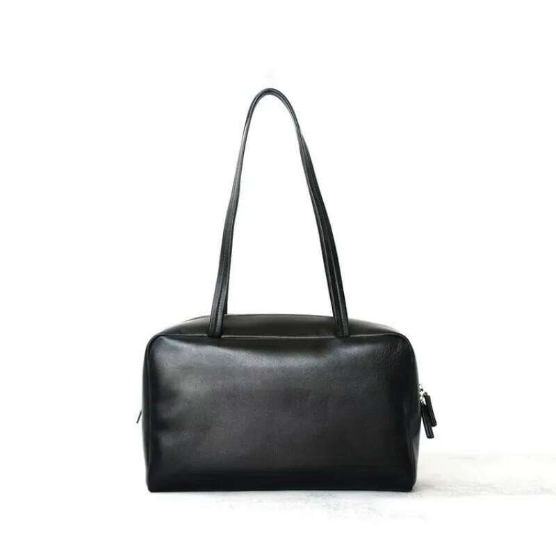 Designer Bags Light High Quality 2025 New Sheepskin Bowling Women's Soft Leather Handbag Underarm Shoulder Bag Hot Selling