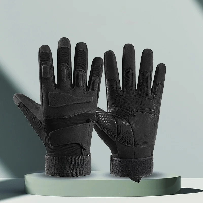 Outdoor Sports All Finger Gloves For Men Sturdy Breathable Wearresistant Protective Tactical Anti Slip Cycling 251013