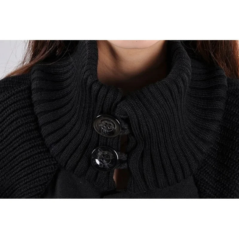 Plus Size Autumn Winter Style Korean Plus Size Womens Clothing MediumLength Loose Fit Woolen Coat Jacket 251029