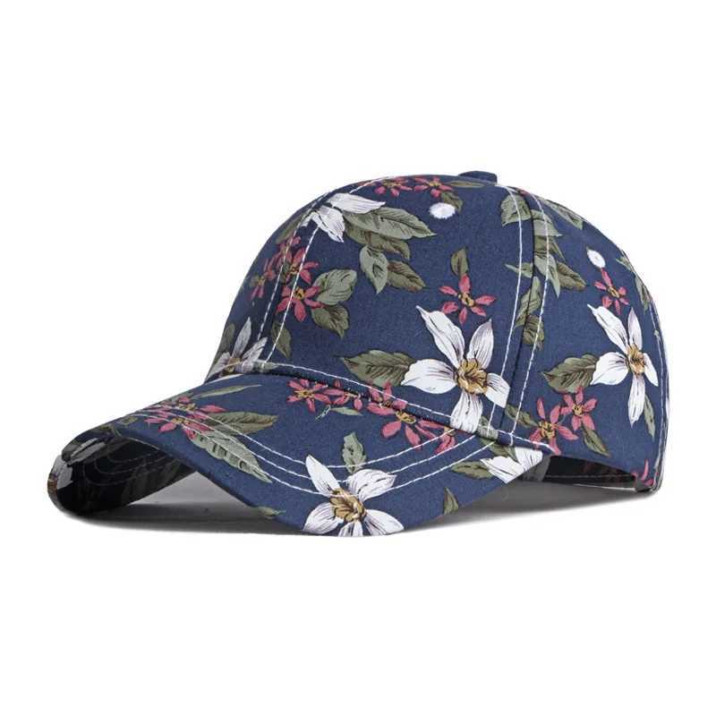 Boho Tropical Print Baseball Cap Women Outdoor Washed Denim Cap Female Fashion Visor Bohemian Jeans Men Sport Street Sun HatsW251029